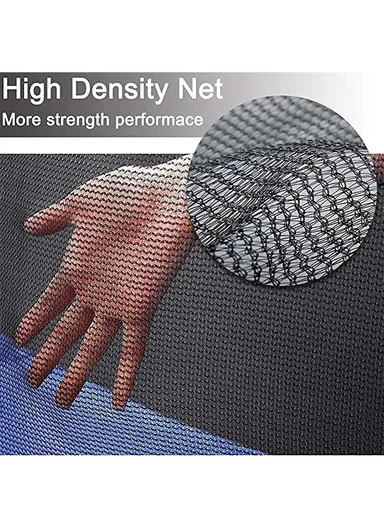 366cm Outdoor Garden Trampoline, 150kg Maximum Load Capacity Trampoline, 215cm Total Height Trampoline with Safety Net-Mesh LB12FT 