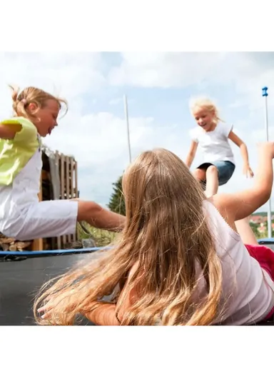 366cm Outdoor Garden Trampoline, 150kg Maximum Load Capacity Trampoline, 215cm Total Height Trampoline with Safety Net-Mesh LB12FT 