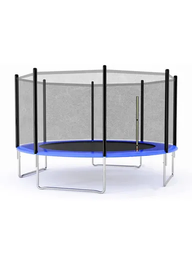 366cm Outdoor Garden Trampoline, 150kg Maximum Load Capacity Trampoline, 215cm Total Height Trampoline with Safety Net-Mesh LB12FT 