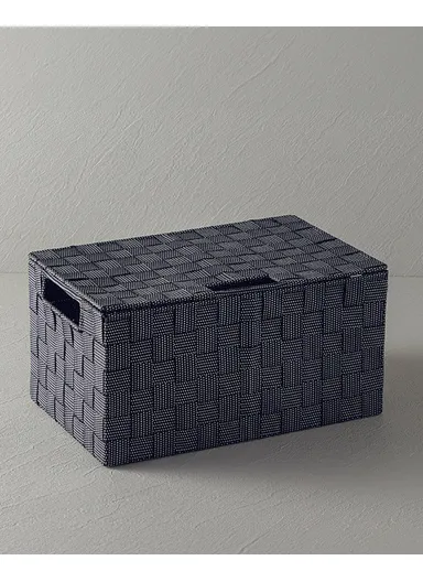 Shine Polypropylene Basket 17x17x10.5 cm Black