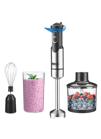 1000W 5-In-1 High Power Stainless Steel Hand Blender Set With 600ml Measuring Cup &amp; 2 Speed KM1153