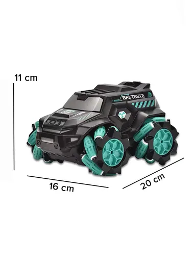  2.4 GHz Remote Control Car Toy Off-Road With Bubbles Spray, Music &amp; Lights For Kids 7710A-1 (L20 x W16 x H11)cm - Green