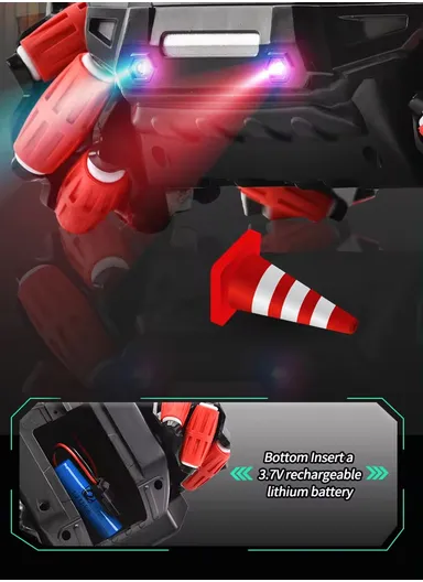  2.4 GHz Remote Control Car Toy Off-Road With Bubbles Spray, Music &amp; Lights For Kids 7710A-1 (L20 x W16 x H11)cm - Green