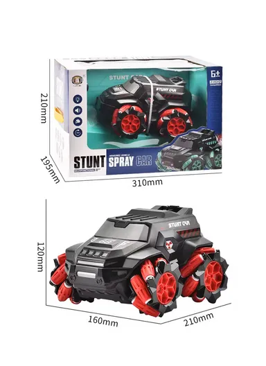  2.4 GHz Remote Control Car Toy Off-Road With Bubbles Spray, Music &amp; Lights For Kids 7710A-1 (L20 x W16 x H11)cm - Green