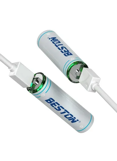 4Pcs 2200mWh 1.5V AA Rechargeable Lithium Batteries With USB To Type C Charging 
