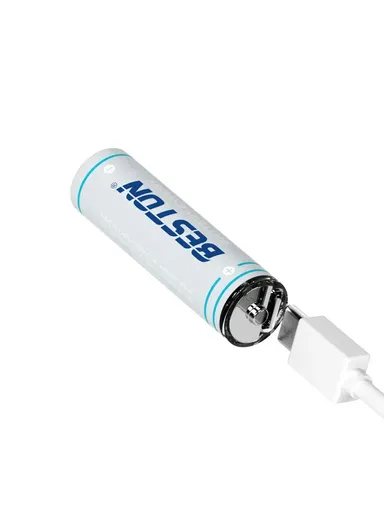 4Pcs 2200mWh 1.5V AA Rechargeable Lithium Batteries With USB To Type C Charging 