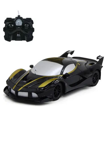 1:16 Scale Remote Control Race Car Simulation Toy Wireless For Children 599-10 (L27 x W11 x H6)cm - Black