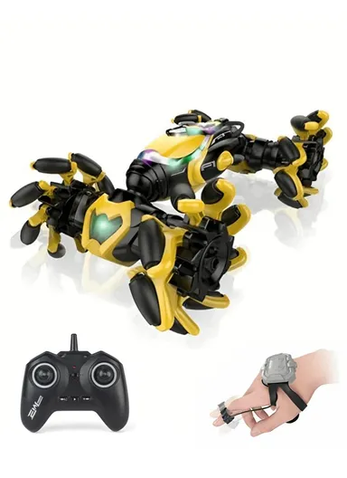 2.4G Wireless Controlled RC Drift Car With Music, Rechargeable Battery &amp; Hand Control 666-809BA (L33 x W21.5 x H11.5)cm - Yellow