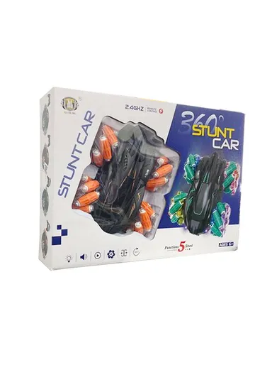 2.4GHz Radio Control Rechargeable RC Drift Car With Music, Lights &amp; Manual Control 7716A-1 (L18.5 x W15.5 x H7)cm - Orange