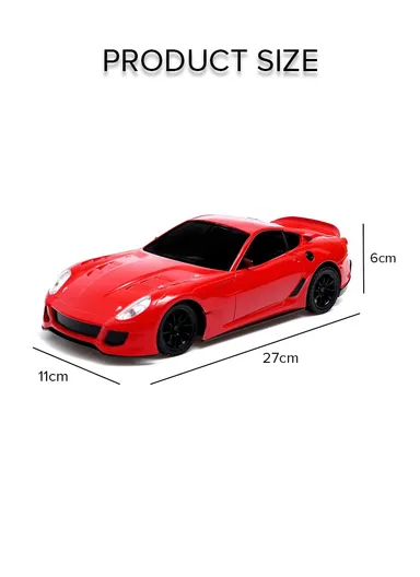 1:16 Scale Remote Control Race Car Simulation Toy Wireless For Children 599-31 (L26.5 x W10.5 x H6)cm - Silver
