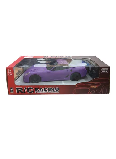 1:16 Scale Remote Control Race Matte Color Car Simulation Toy Wireless For Children 5998-1 (L27 x W10.5 x H6)cm - Purple