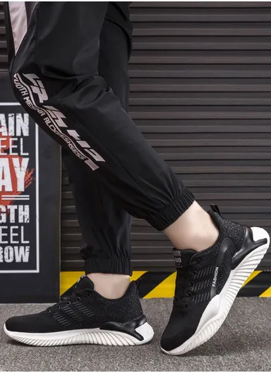 Comfortable Lightweight Breathable Training Shoes For Men CSM-090 - Black