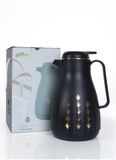 1L Large Capacity Plastic Vacuum Flask With Handle HA-W100 (D15 x H26)cm - White