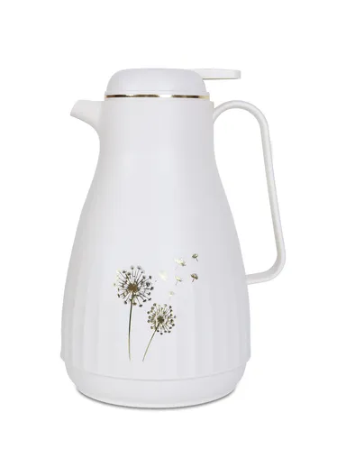 1L Large Capacity Plastic Vacuum Flask With Handle HA-W100 (D15 x H26)cm - White