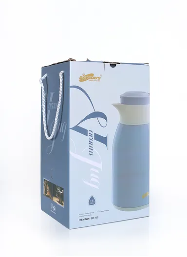 1.3L Large Capacity Vacuum Flask With Handle ED-130 (D14 x H29)cm - Blue