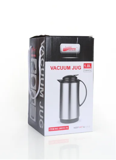 1L Large Capacity Vacuum Flask With Handle 2851C-10 (D12 x H25)cm - White