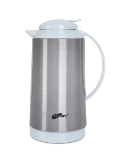 1L Large Capacity Vacuum Flask With Handle 2851C-10 (D12 x H25)cm - White