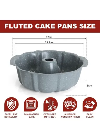 Non-stick Coasting Carbon Steel Cake Mold (D25.3 x H8)cm