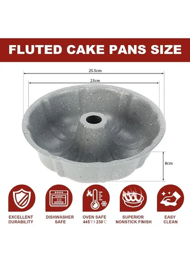 Non-stick Coasting Stainless Steel Cake Mold (D26 x H7)cm