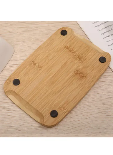 Wooden Butter Keeper With Ceramic Lid for Countertop (W18 x D11 x H9)cm - Dark Green