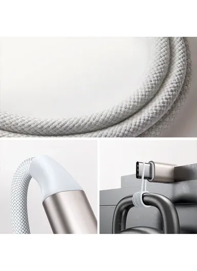 3.5W 1.2m iP Watch Magnetic Charging Cable USB-C S-IW011 - White