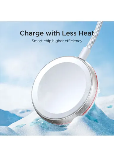 S-IW012 2-in-1 iP Watch Magnetic Charger+30W Fast Charging Cable (USB-C) 1.5m-White