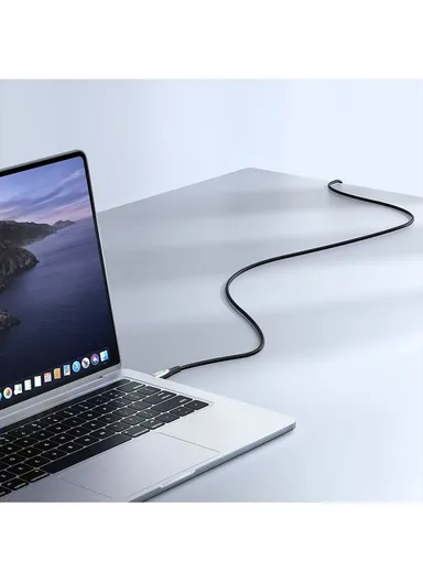 1.2m 240W Pioneer Series Fast Charging Data Cable Type-C to Type-C SA31-CC5 - Black