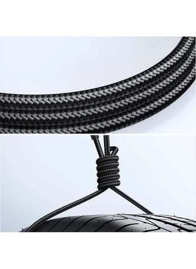100W 1.2m Star-Light Series Fast Charging Data Cable Type-C to Type-C SA27-CC5 - Black