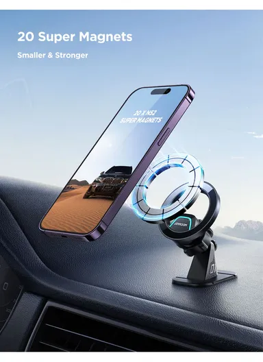 X-MAG Magnetic Car Mount For Cockpit/Dashboard JR-ZS376 - Black