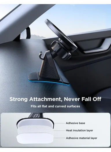 X-MAG Magnetic Car Mount For Cockpit/Dashboard JR-ZS376 - Black