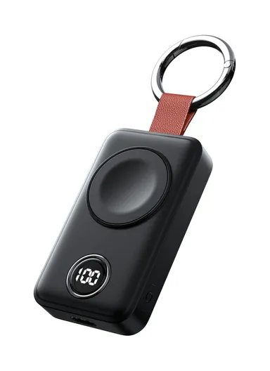 2000mAh Portable Watch Wireless Charger JR-WQW01 (L7 x W4 x T1.5)cm - Black