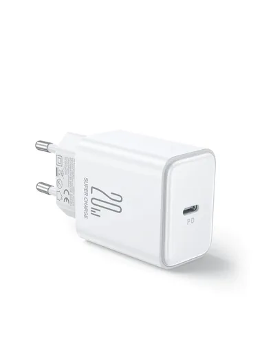 20W Type-C Flash Series Single-Port Charger JR-TCF06 (L2.6 x W4 x H6)cm - White
