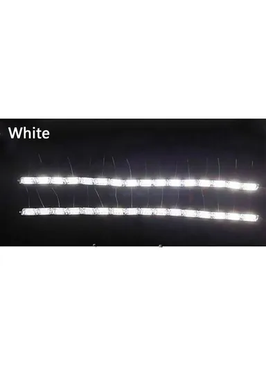 2Pcs 16LED Waterproof Car Crystal LED Strip Light, Signal Follow Light, Headlamp Follow Light, Headlight 