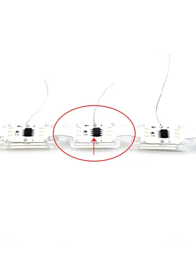 2Pcs 16LED Waterproof Car Crystal LED Strip Light, Signal Follow Light, Headlamp Follow Light, Headlight 