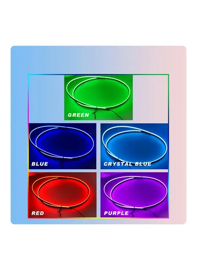110cm+35cm USB Car Interior LED Central Control Atmosphere Lights Streamer Magic Color With Remote Control &amp; App Control