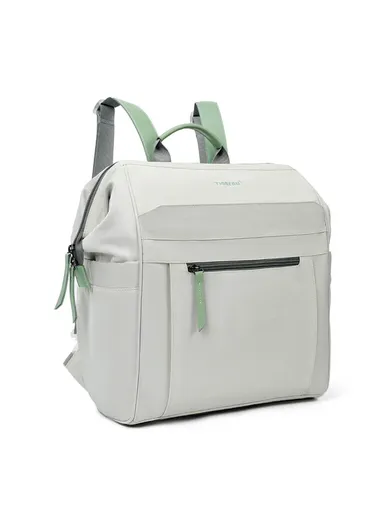 14" Laptop 15L Nylon Backpack With Water Bottle Holders &amp; Trolley Sleeve T-B9513 - Black