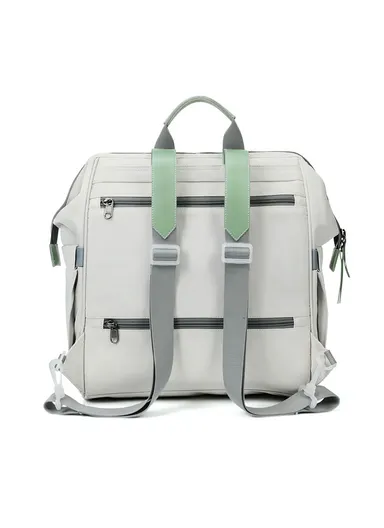 14" Laptop 15L Nylon Backpack With Water Bottle Holders &amp; Trolley Sleeve T-B9513 - Black