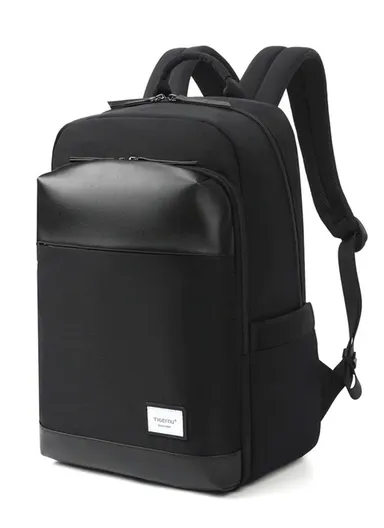 15.6" Laptop Backpack With Water Bottle Holders &amp; Concealed Pocket T-B9520 - Black