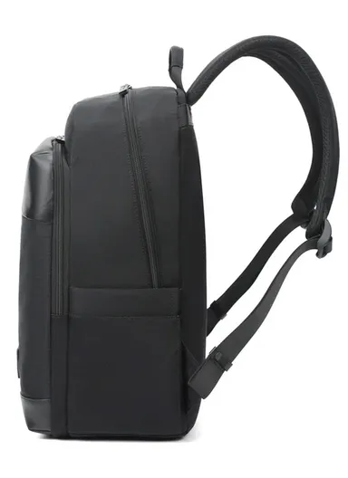 15.6" Laptop Backpack With Water Bottle Holders &amp; Concealed Pocket T-B9520 - Black
