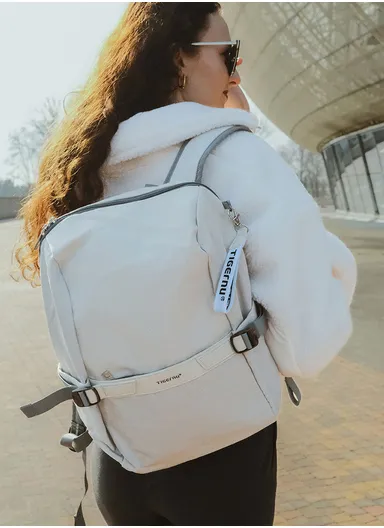 15.6" Laptop Backpack With Water Bottle Holders &amp; Adjustable Straps T-B9511 - Black