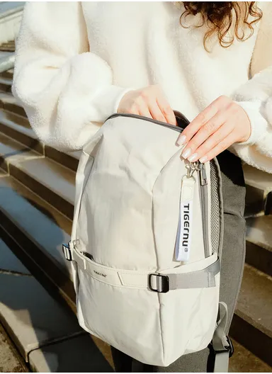 15.6" Laptop Backpack With Water Bottle Holders &amp; Adjustable Straps T-B9511 - Black