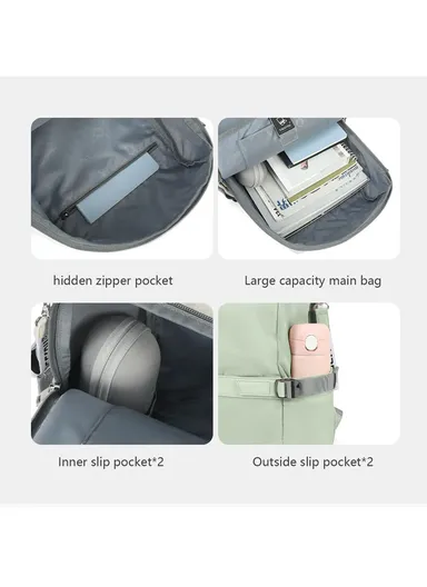 15.6" Laptop Backpack With Water Bottle Holders &amp; Adjustable Straps T-B9511 - Black