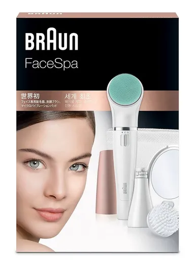 FaceSpa 3 In-1 Facial Epilating Cleansing &amp; Vitalization System With 5 Extras 851V