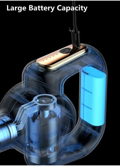 30W Electronic Components &amp; ABS Massage Belt Fascial Gun HB-016 (L22 x W15 x H6)cm