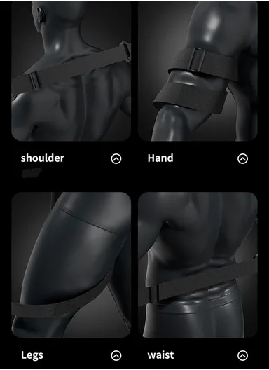 30W Electronic Components &amp; ABS Massage Belt Fascial Gun HB-016 (L22 x W15 x H6)cm