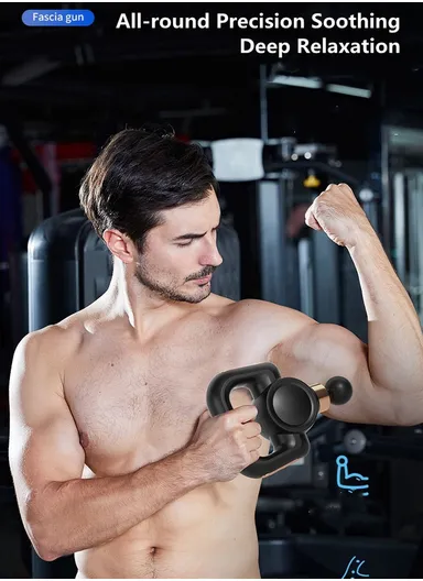 30W Electronic Components &amp; ABS Massage Belt Fascial Gun HB-016 (L22 x W15 x H6)cm