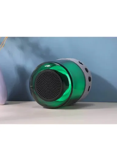 5W 400mAh 360° Portable Flashing Colorful Light Wireless  Bluetooth Speaker mini Z5 (D8 x H12)cm -Blue