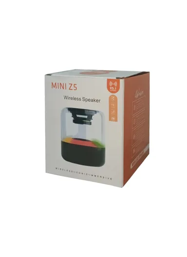 5W 500mAh Portable Flashing Colorful Light Wireless Bluetooth Speaker S-18 (D9 x H10)cm - Yellow