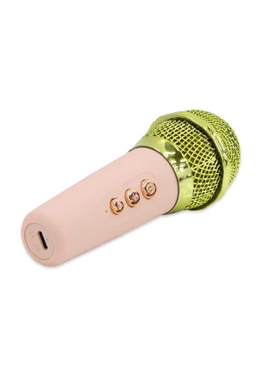 10W 1200mah Portable Flashing Colorful Light Wireless Bluetooth Speaker With Microphone S-28 (D6 x H15)cm -Yellow