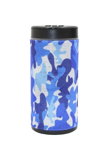 4W 500mAh Portable Flashing Colorful Light Wireless Bluetooth Speaker 125RGB (D7 x H17)cm-Blue